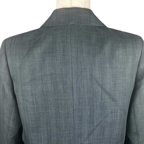 LE‎ SUIT ONE BUTTON CAREER BLAZER IN GRAY NWOT WOMEN'S SIZE 10P - Picture 8 of 15